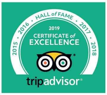 Tripadvisor certificate of excellence 2018