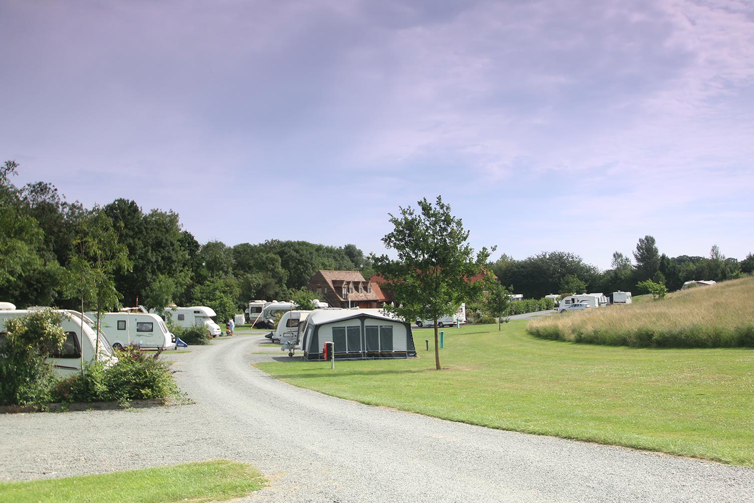 Touring parks with caravan storage