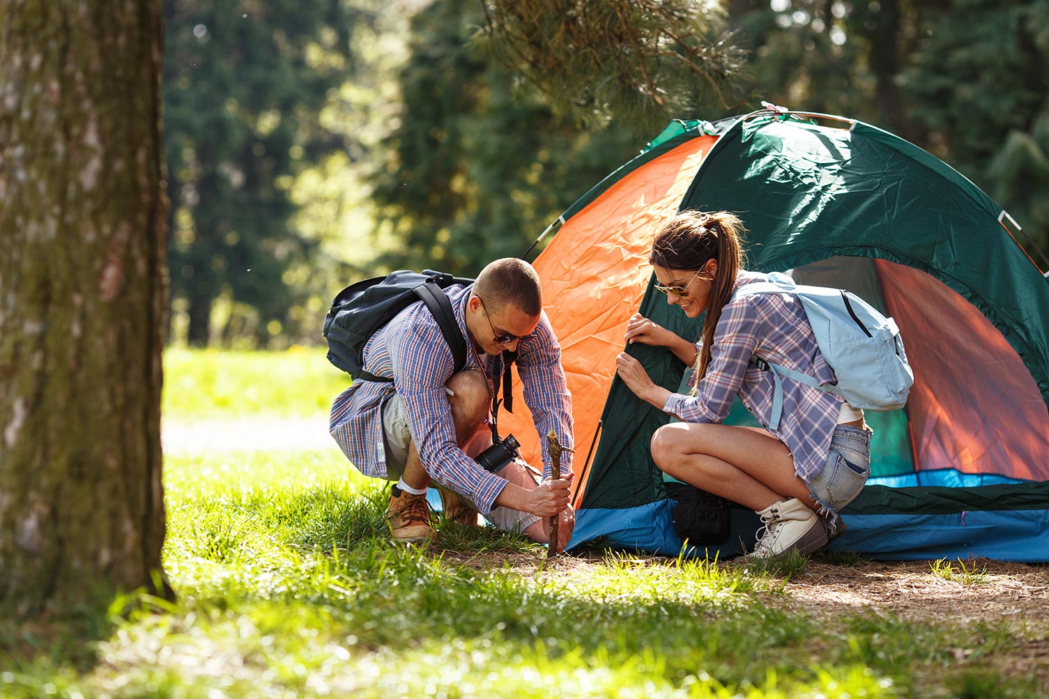 Camping holidays for adults only
