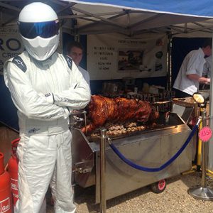 Hog roast at New Lodge Farm