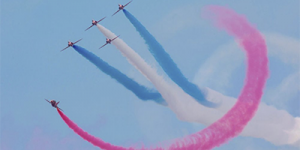 torbay airshow areoplanes in the sky