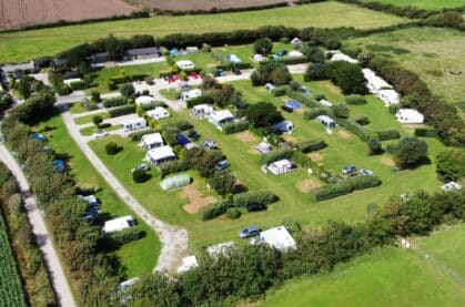 Cardinney Camping Park, Land's End Peninsula, Cornwall one of the best campsites in Cornwall for couples - store and stay caravan sites